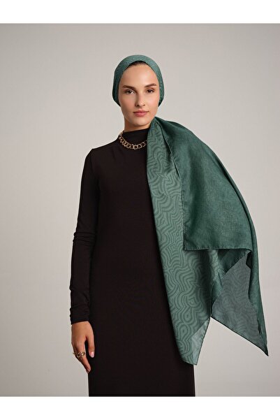 Ayshara شال من مجموعة شيراز بتصميم رغوة البحر ذو وجهين