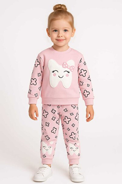 gigigiyim Embossed Tooth Patterned Girl's Suit