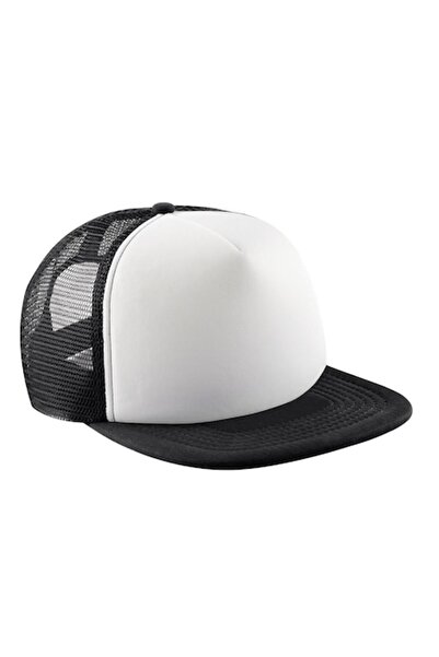 RONIC Snap Trucker Cap, Ronic, One Size, Unisex, Black-White