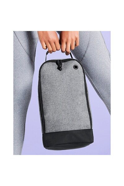 RONIC Sports shoe bag with handle, Ronic, 8 L, 19 x 35 x 12 cm, gray