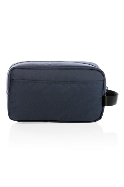 RONIC Premium Accessories Bag - Recycled Polyester, 3 Pockets, 3L, 13x9x23 cm, Unisex, Navy