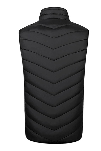 zola Vestă încălzită unisex, slim fit, 3 temperaturi diferite, cablu USB încorporat, L, 58,5x78 cm, neagră