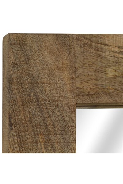 vidaxl Mirror Solid Mango Wood 50x80 cm