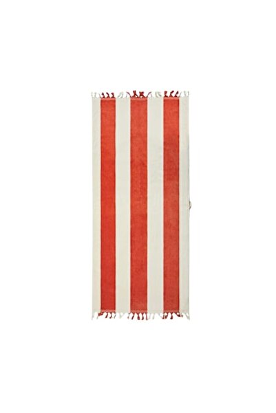 RONIC Valmer beach towel, RONIC, 100% cotton, 450 g/m², 180 x 80 cm, red with white