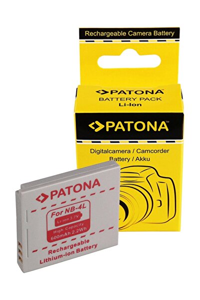Patona Battery for CANON NB-4L NB4L, Ixus 30,40,50,55,60,65,70,75,8- 1004