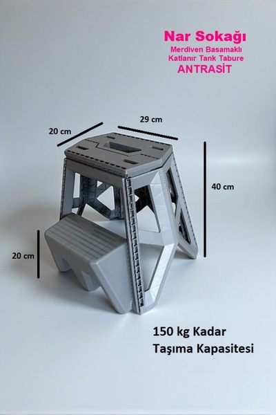 nar sokağı Merdiven Basamaklı Katlanabilir Tank Tabure