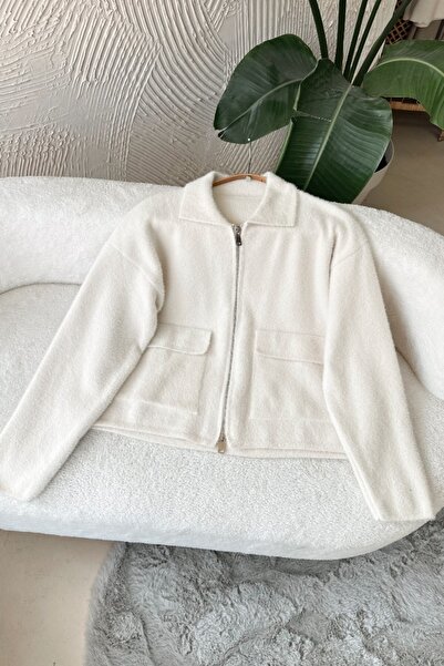 Poliyance Benay Ecru Cardigan