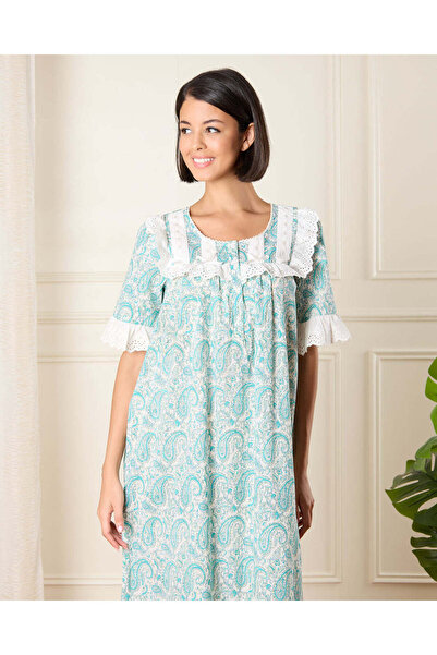 REDTAG Women Ivory Printed Nightgown