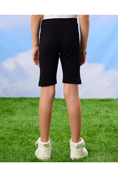 REDTAG Girls Black And Navy Cycling Shorts (Pack of 2)