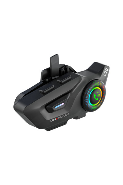 Crown Micro C10 Motosiklet Kask Kulaklık Intercom Uygulama Destekli Motosiklet interkom