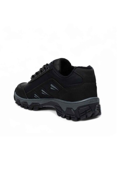 Wanderfull 3007-26 Deri Bağcıklı Outdoor Erkek Ayakkabı Siyah Füme 45-47