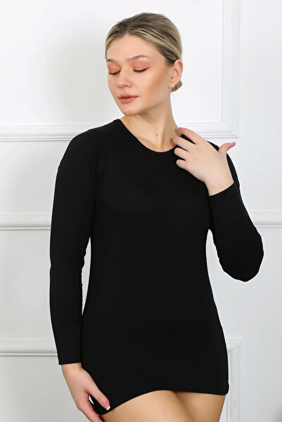 alfa expres Clothing Long Sleeve Bodysuit Black
