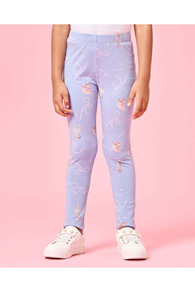 REDTAG بنطال ضيق مطبوع باللون الأزرق للبنات