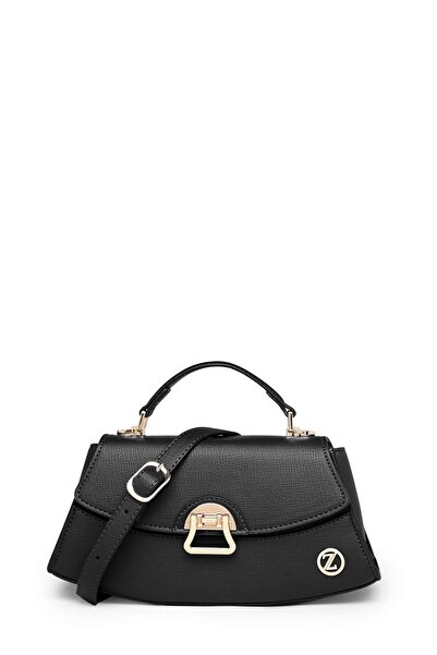 Zühre Black Bag with Lock Detail Z0037