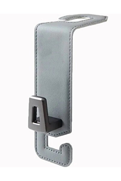 bbtech Metal Hanging Hook Bag Organizer Car Organizer (Grey) That Can Be Attached to the Headrest of the Car Seat