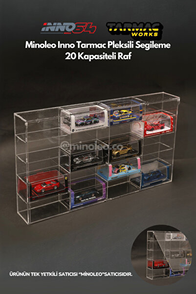 Minoleo İnno Tarmac Works İçin Pleksili Sergileme 20 Kapasiteli Tamamı Pleksi...