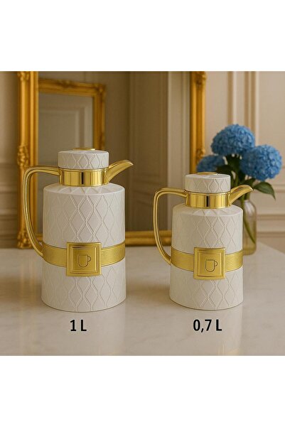 decovien Stylishly Designed 2-Piece Luxury Thermos Set - 1 Liter and 0.7 Liter