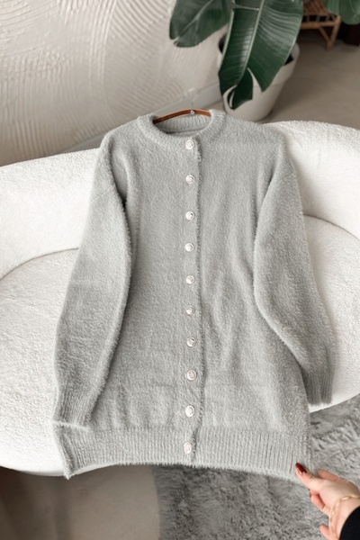 Poliyance Marya Gray Long Cardigan