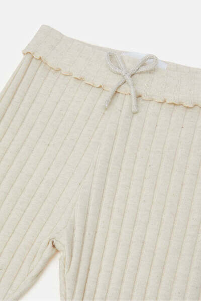 REDTAG Beige Rib Leggings