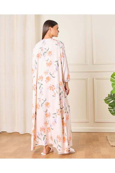 REDTAG Women Cream Printed Nightgown