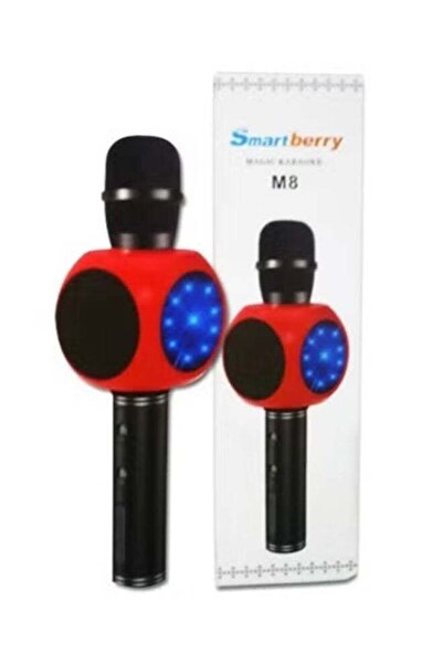 Smartberry Smart Berry Bluetooth Karaoke Microphone – Wireless Handheld Mic with Built-in Speaker