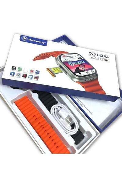 Smartberry Smart Berry C90 Ultra 4G Smartwatch with Dual Camera & 2.2" HD Touchscreen