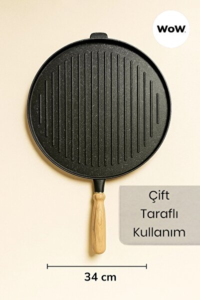 WOW Gözleme & Krep Tavası 36 cm – Büyük Boy Yanmaz Yapışmaz