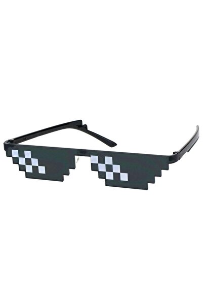 zola Sunglasses, Thug Life, pixelated, 16 cm, black