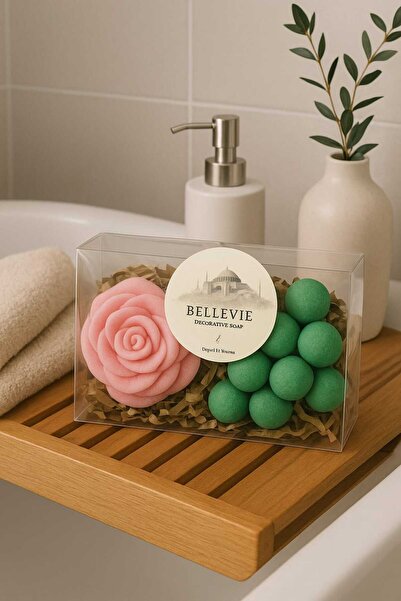 bellevie candles ÜZÜM SALKIM SABUN GÜLLÜ SABUN HEDİYE PAKETİ