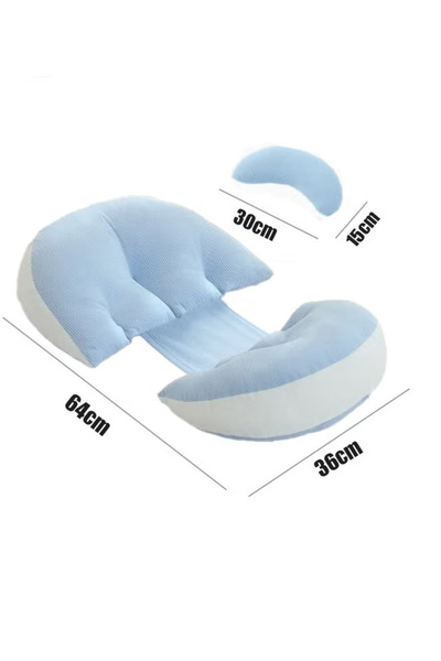 Generic Pregnancy support pillow/cushion, detachable and adjustable, comes with a pillowcase.