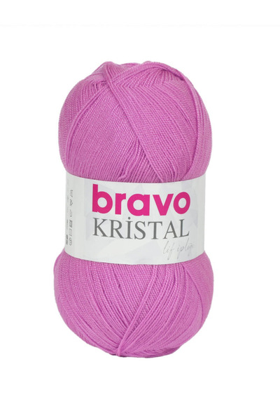 Bravo Crystal Yarn Dusty Rose 590 Fiber Yarn 100 Gr - 475 m Knitting Yarn