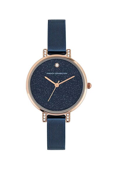 French Connection Analog Dial Women's Watch - Navy Blue