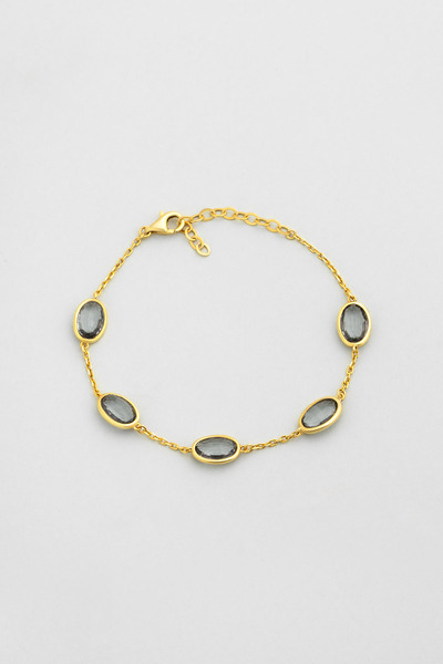 So CHIC... Harmony 18 Ayar Sarı Altın Kaplama 20 Cm Gümüş Bileklik