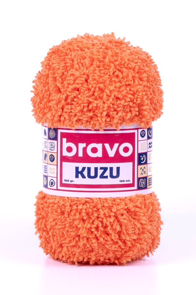 Bravo خيط صوف الحملان 707 برتقالي 100 جرام 100 متر خيط حياكة خيط للأطفال