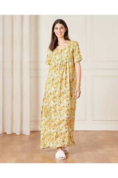 REDTAG قميص نوم نسائي أصفر مطبوع