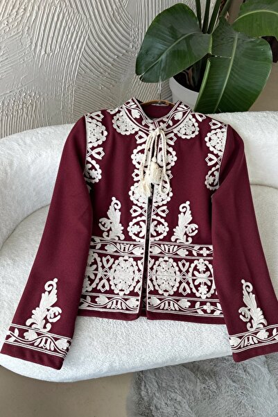 Poliyance Hira Bordo Ceket