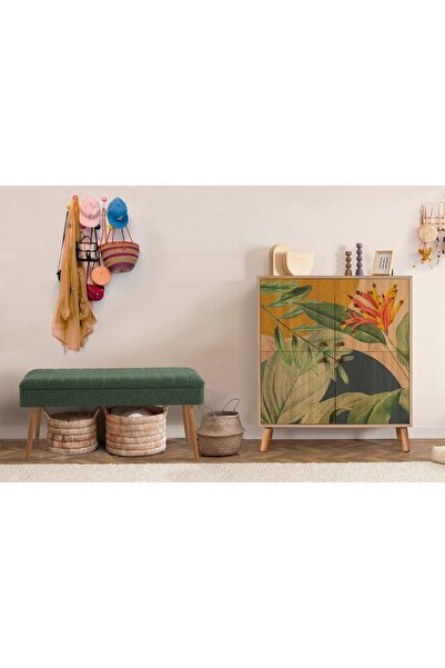 Vivense MULTİKABİN SAKA AYAKKABILIK ANTRE TAKIMI, SONOMO YEŞİL