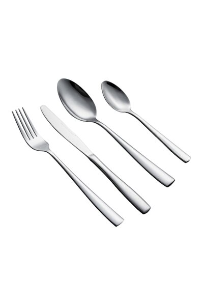Malooki Silver cutlery set, 24 pieces, modern design