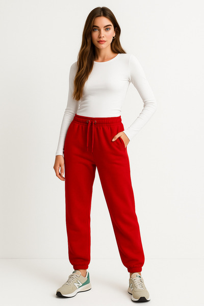 Rich Women's 100% Cotton Two Thread Basic Sweatpants