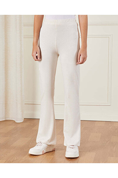 REDTAG Senior Girls Ivory Basic Leggings