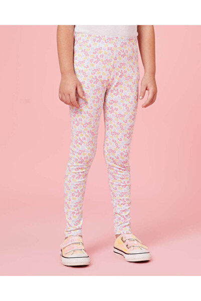 REDTAG بنطال ضيق أبيض مزهر للبنات