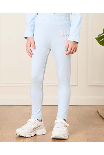 REDTAG بنطال ضيق مطبوع باللون الأزرق للبنات