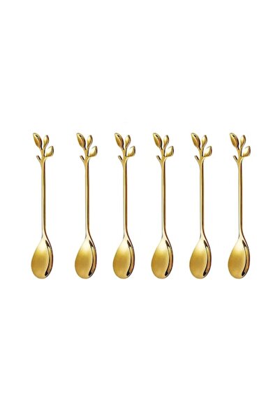 OEM Set of 6 leaf-design teaspoons