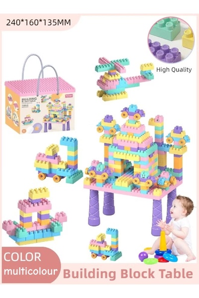 Generic Building Block Table,Multi-Functional Study Block Table,DIY Assembled Educational Toys(360 Pcs)