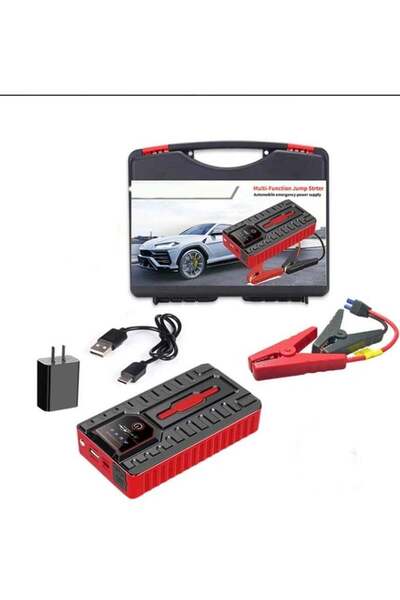 Generic مجموعة بدء التشغيل - جهاز بدء تشغيل محمول للسيارة مزود بمؤشر رقمي، وم...