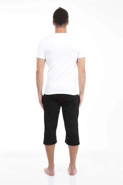 alfa expres Clothing Men's Cotton Capri Black