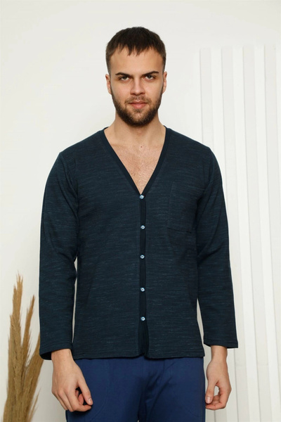 alfa expres Ανδρικά ρούχα 100% βαμβακερά, με κουμπιά μπροστά, τσέπες, μακρυμά...