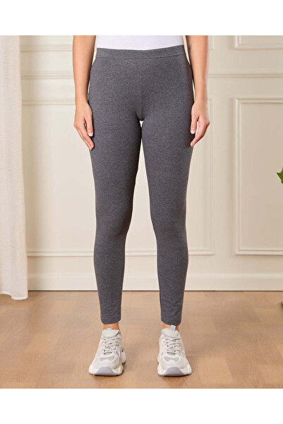 REDTAG Women Grey Full Length Legging