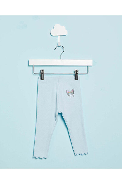 REDTAG بنطال ضيق بطبعة فراشات زرقاء للبنات الرضع
