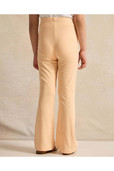 REDTAG Girls Orange Printed Leggings